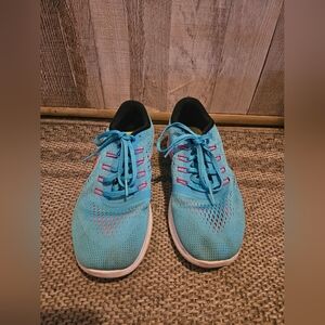 Nike Shoes Womens 8 Free Rn Running Sneakers Blue Mesh Low Top 831509-401